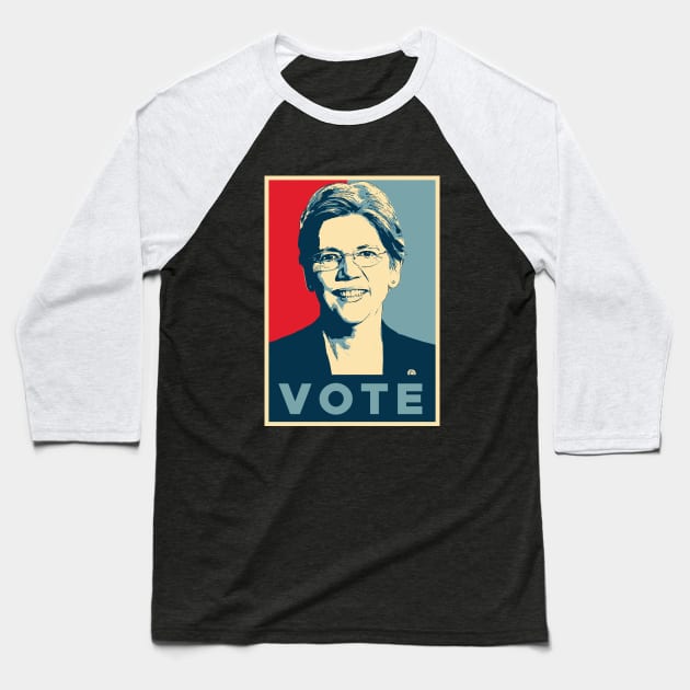 Elizabeth Warren Baseball T-Shirt by dan89